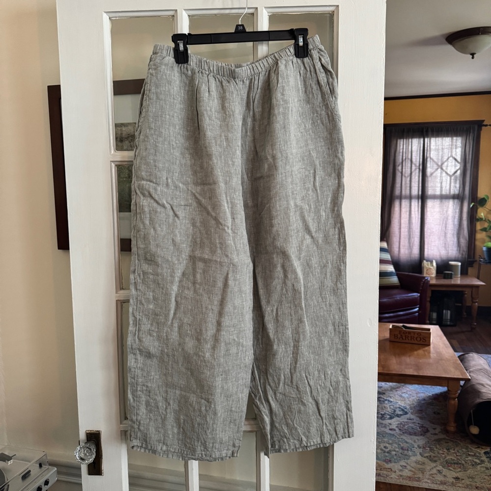 Flax Gray linen Pants